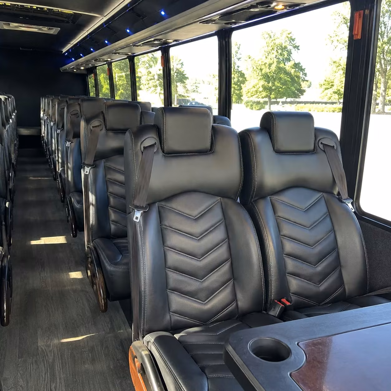 28 passenger minibus inside
