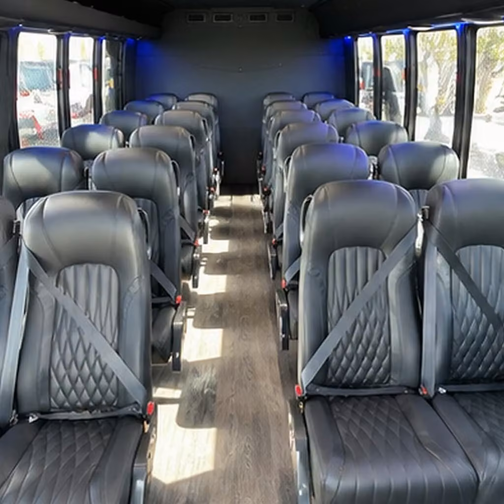28 passenger minibus interior