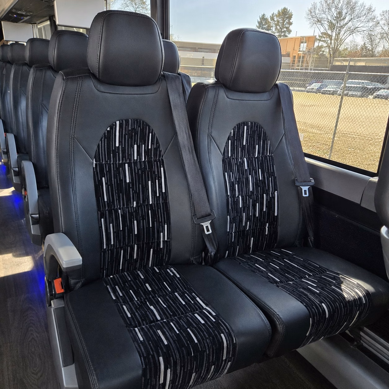 charter bus rentals for large turlock weddings with 50 guests
