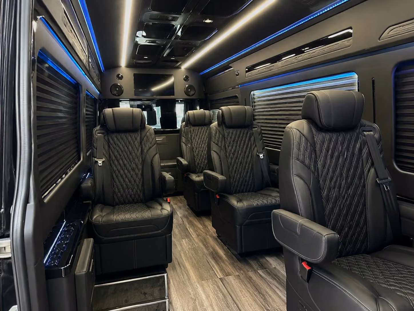 sprinter van with driver inside